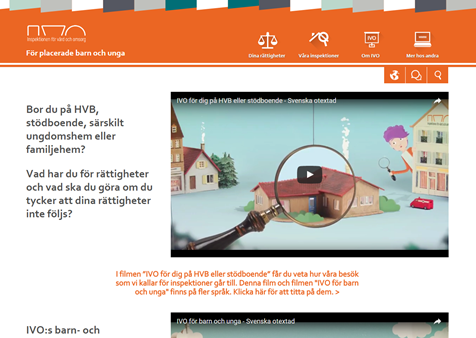IVO lanserar webbplats och filmer på 14 språk för placerade barn och unga