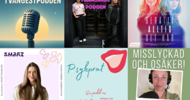 Ett urval poddar om psykisk ohälsa