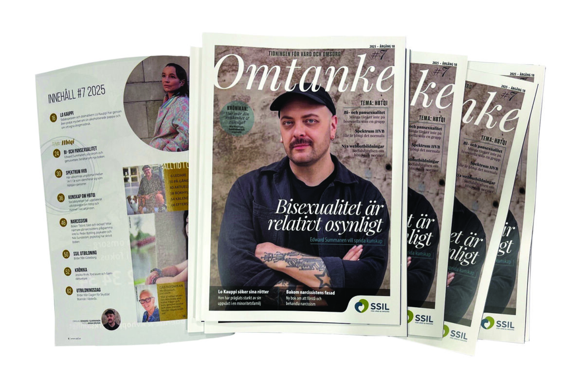 Edward Summanen är aktuell med boken "Bi- och pansexualitet – dåtid, nutid, framtid". (Natur & Kultur).